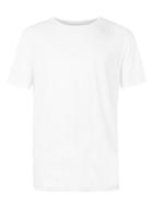 Topman Mens White Ripped Longline T-shirt