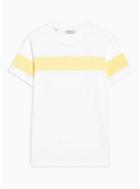 Selected Homme Mens Selected Homme Yellow Stripe T-shirt