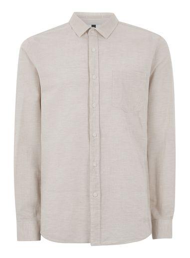 Topman Mens Stone Slub Shirt