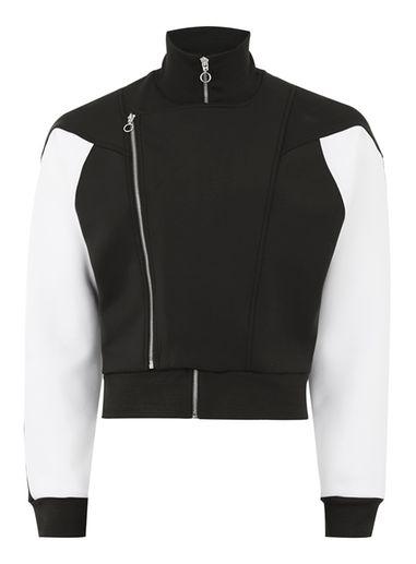 Topman Mens Multi Tmd Black And White Track Top