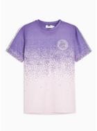 Topman Mens Blue And White Ombre T-shirt