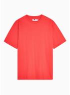 Topman Mens Red Oversized T-shirt