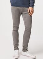 Topman Mens Grey Black Coated Stretch Skinny Jeans