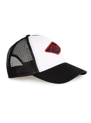 Topman Mens Black And White Atlanta Trucker Cap