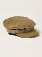 Topman Mens Brown Tan Corduroy Mariner Hat