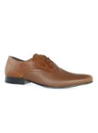 Topman Mens Brown Tan Leather 'brisk' Circle Derby Shoes