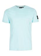 Topman Mens Nicce Blue Patch Logo T-shirt