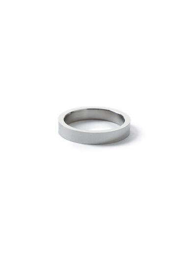 Topman Mens Silver Look Band Ring*