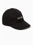 Nicce Mens Nicce Black Curve Peak Cap