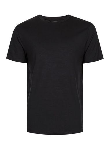 Topman Mens Grey Topman Premium Charcoal Slinky T-shirt