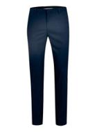 Topman Mens Blue Navy Twill Ultra Skinny Fit Suit Pants