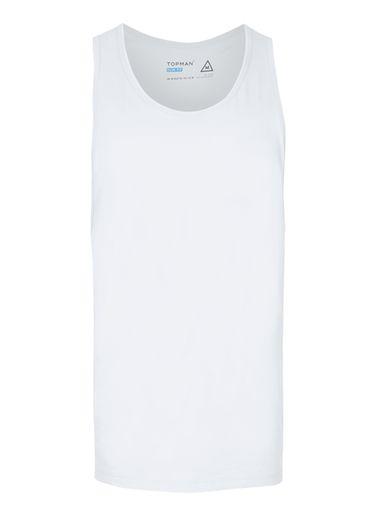 Topman Mens White Classic Vest