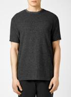 Topman Mens Grey Speckle Textured Slim Fit T-shirt