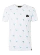 Topman Mens Nicce White Palm Print T-shirt