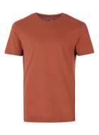 Topman Mens Orange Rust Slim Fit T-shirt