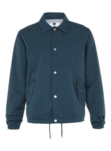 Topman Mens Multi Navy Lightweight Coach Jacket