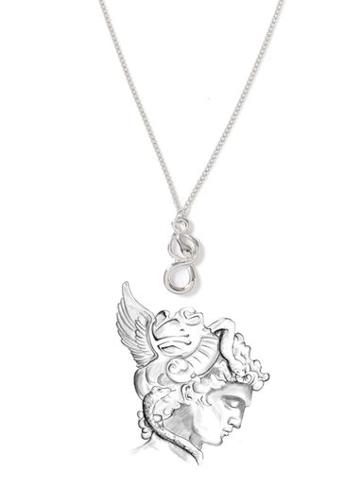 Topman Mens Silver Look Greek Mythology Perseus Necklace*