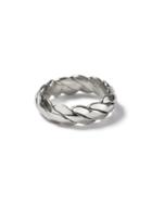 Topman Mens Silver Look Etched Twist Ring*