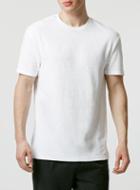 Topman Mens White Towelling T-shirt