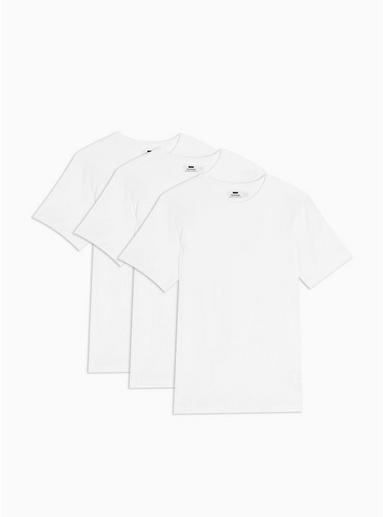 Topman Mens Multi White T-shirt 3 Pack*