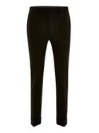 Topman Mens Black Slim Cropped Trousers