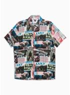 Topman Mens Multi Photograph Print Slim Shirt