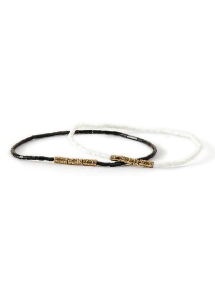 Topman Mens Black Silver Look Adjustable Bracelet*