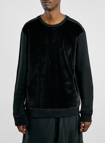 Topman Mens Aaa Black Pony Sweater