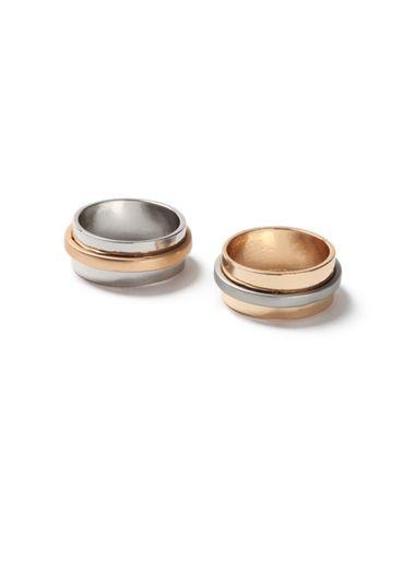 Topman Mens Grey Mixed Metal Steel Earrings*