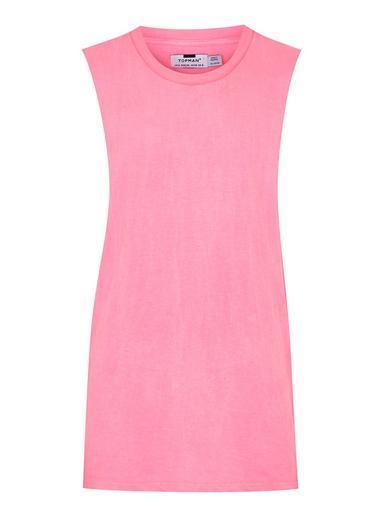 Topman Mens Neon Pink Tank