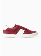 Topman Mens Red Burgundy Potter Pops Trainers