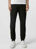 Topman Mens Side Stripe Drop Crotch Black Joggers