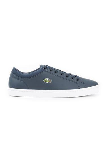 Topman Mens Blue Lacoste Navy Leather Sneakers