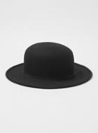 Topman Mens Black Round Crown Hat