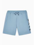 Nicce Mens Nicce Blue Side Logo Lithium Shorts