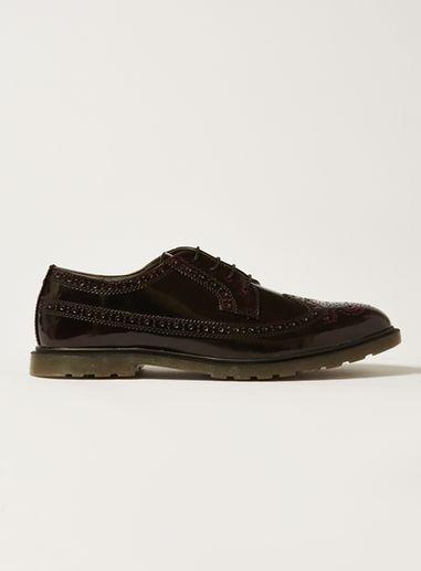 Topman Mens Red Burgundy Preston Brogues