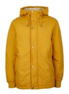 Topman Mens Yellow Cropped Cotton Parka