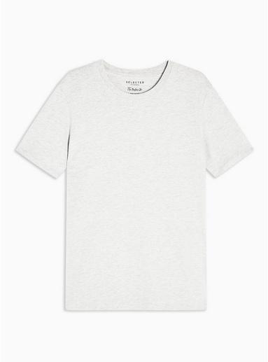 Selected Homme Mens Grey Selected Homme Gray T-shirt