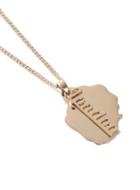 Topman Mens Gold Look London Tag Necklace*
