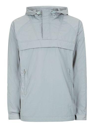 Topman Mens Topman Premium Blue Wind Breaker Jacket