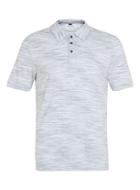 Topman Mens Light Grey Spacedye Polo Neck T-shirt