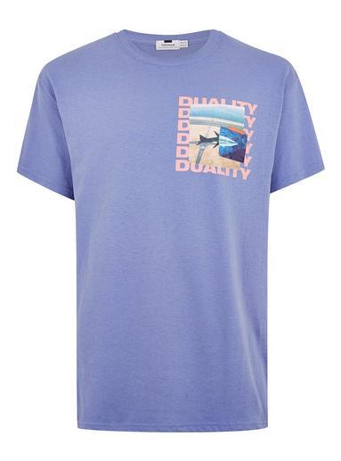 Topman Mens Purple 'duality' T-shirt
