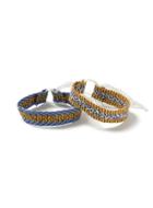 Topman Mens Multi Bright Patterned Fabric Bracelets 2 Pack*
