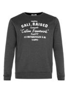 Topman Mens Grey Charcoal California Print Sweatshirt