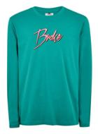 Topman Mens Blue Teal 'broke' T-shirt