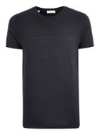 Topman Mens Selected Homme Navy Colorblock T-shirt