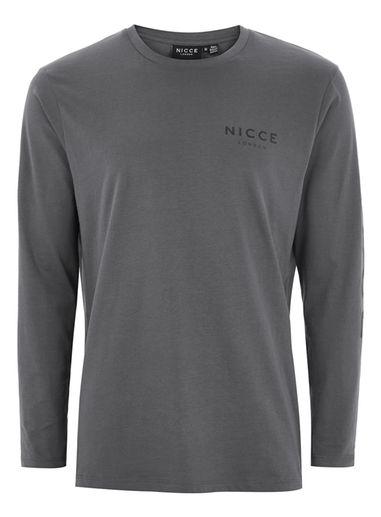 Topman Mens Grey Nicce Gray Slim Top
