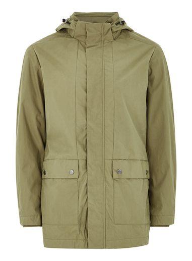 Topman Mens Selected Homme Khaki Parka