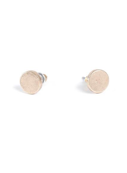 Topman Mens Metallic Gold Stud Earrings*