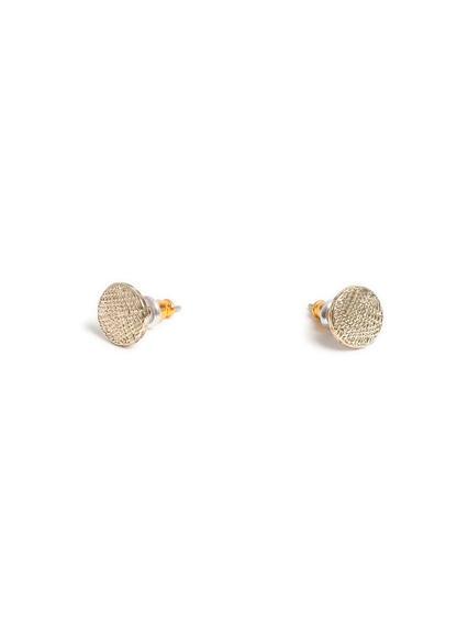 Topman Mens Metallic Good Look Engraved Stud Earrings*